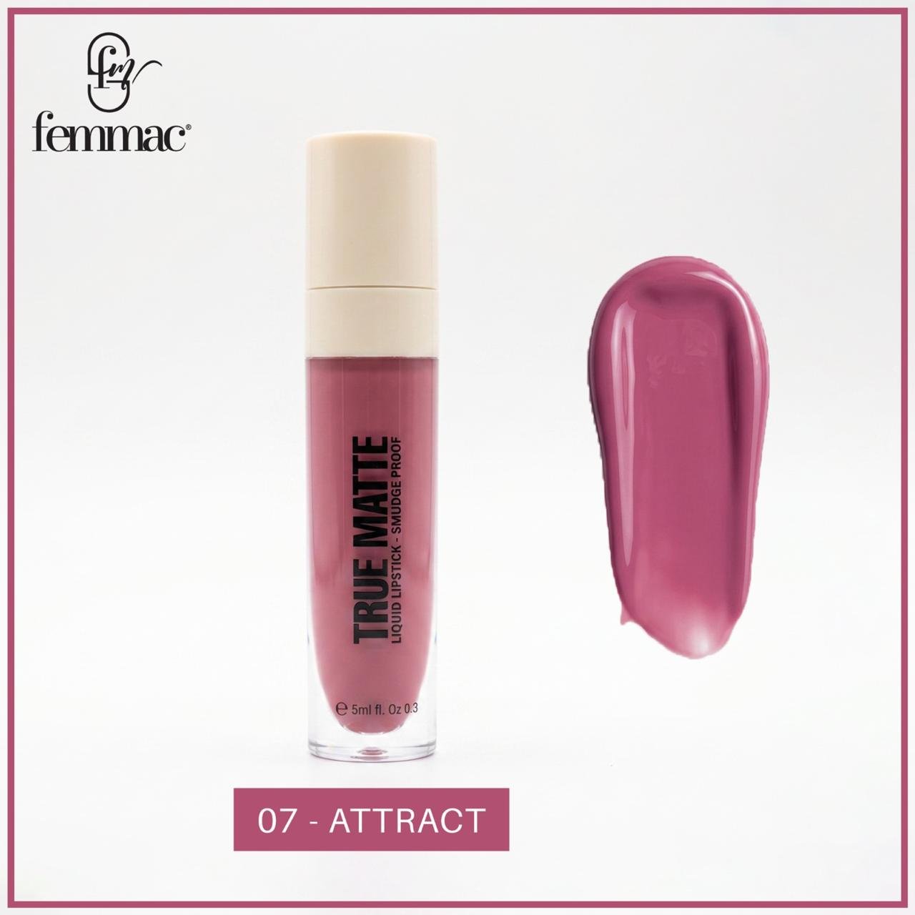 Femmac True Matte Liquid Lipstick - 07 Attract